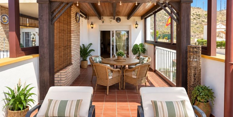 terraza techada madera